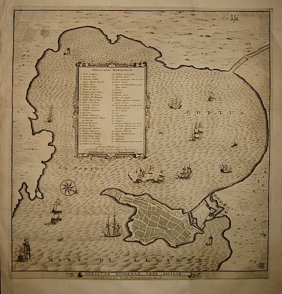 Van der Aa Pieter (1659-1733) Syracusae hodiernae urbs Siciliae 1704 Lugduni Batavorum (Leiden) 